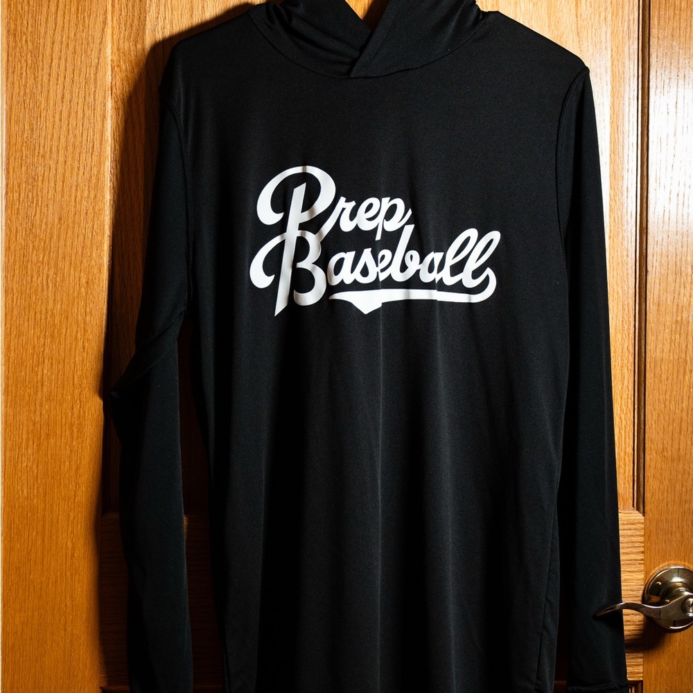 Prep Baseball Black Long Sleeve Tee